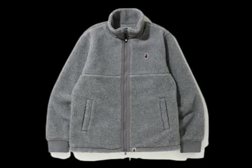 BAPE Boa Ape Head One Point Zip Jacket Grey