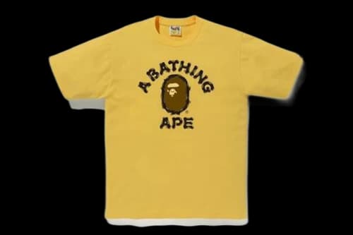 BAPE Brush College Tee (SS20) Yellow