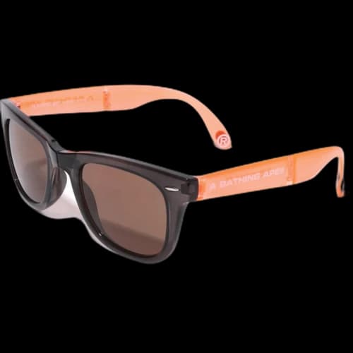 BAPE BS13089 18 Sunglasses Black/Orange