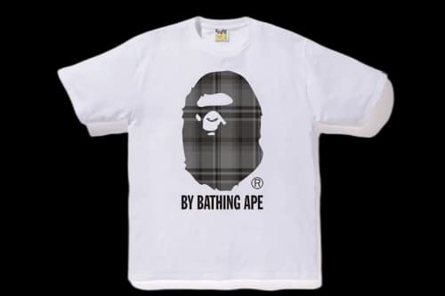 BAPE Check By Bathing Ape Tee White/Black