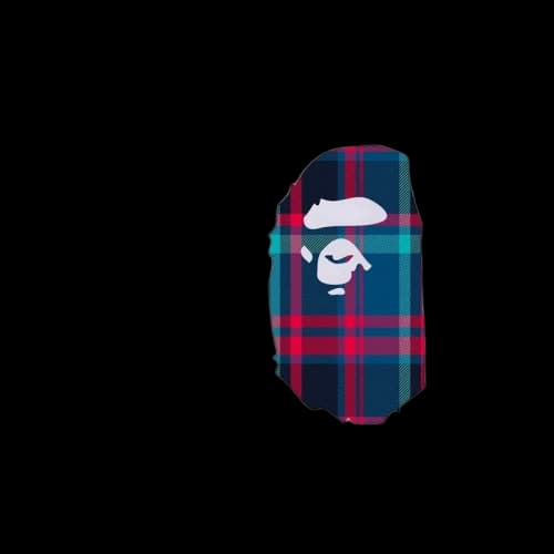 BAPE Check Side Big Ape Head Tee White/Navy