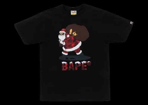 BAPE Christmas Tee Black