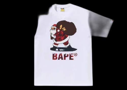 BAPE Christmas Tee White
