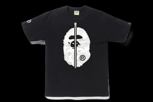 BAPE City Camo 2nd Ape Tee Black/White
