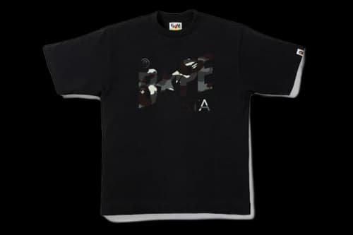 BAPE City Camo Bapesta Tee Black/Camo