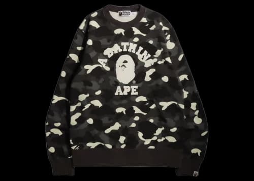 BAPE City Camo College Online Exclusive Crewneck (FW21) Black