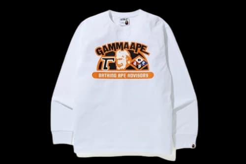 BAPE Classic Gamma Ape L/S Tee White