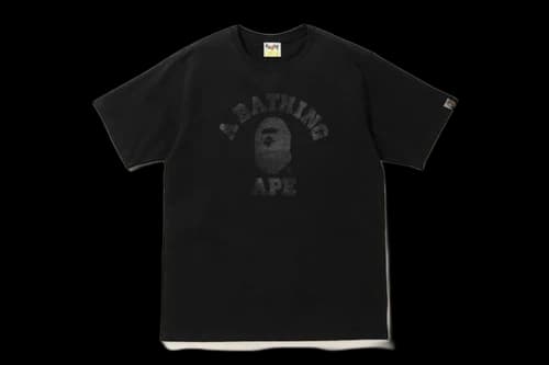BAPE College Tee Pure Black
