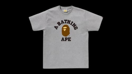 BAPE College Tee (SS26) Grey