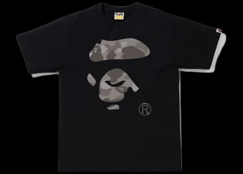 BAPE Color Camo Ape Face Tee Black/Gray