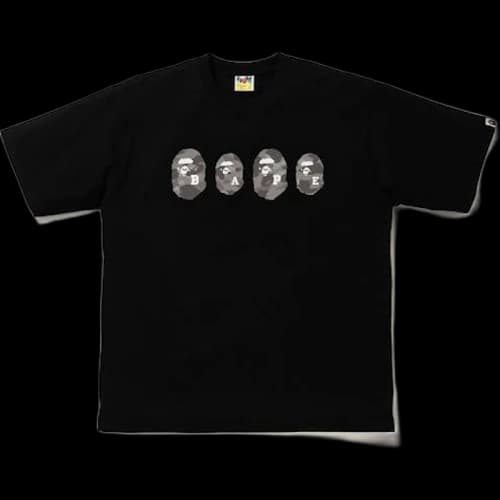 BAPE Color Camo Ape Head Relaxed Tee Black/Gray