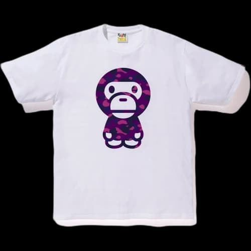 BAPE Color Camo Baby Milo Tee White/Purple