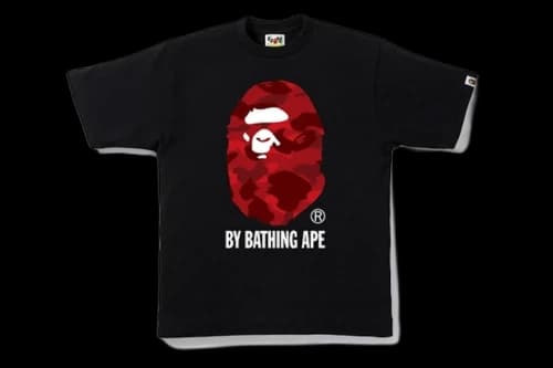 BAPE Color Camo By Bathing Tee Black/Red