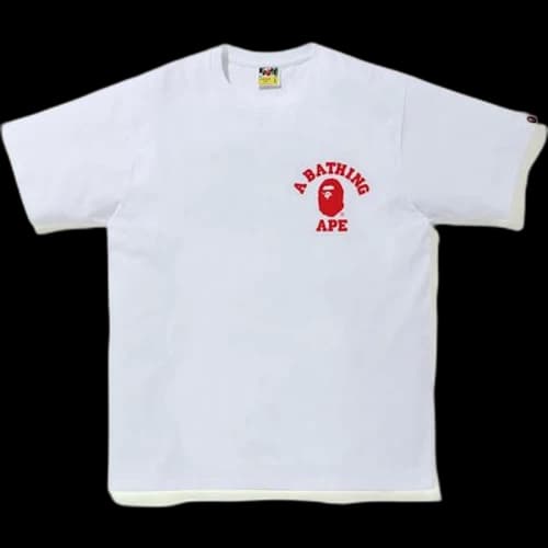 BAPE Color Camo College ATS Tee (FW20) White/Red