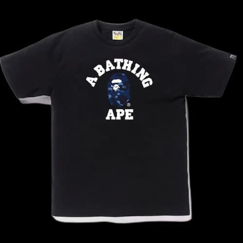 BAPE Color Camo College Tee Black/Blue