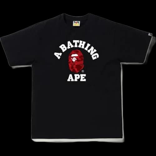 BAPE Color Camo College Tee (FW20) Black/Red