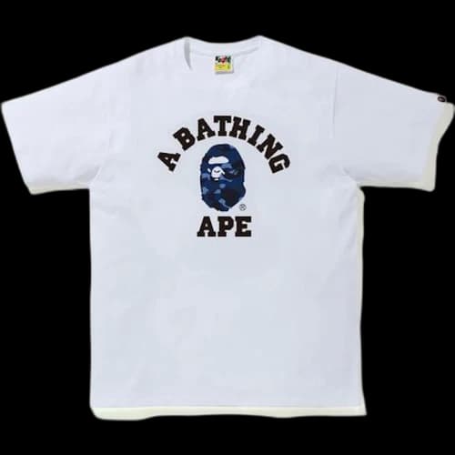 BAPE Color Camo College Tee (FW20) White/Navy