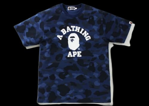 BAPE Color Camo College Tee (SS21) Navy