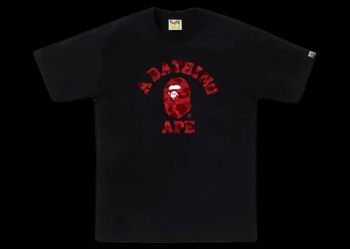 BAPE Color Camo College Tee (SS24) Black/Red