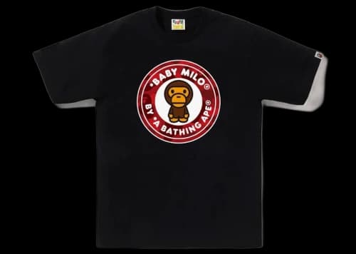 BAPE Color Camo Milo Busy Works Tee Black/Red