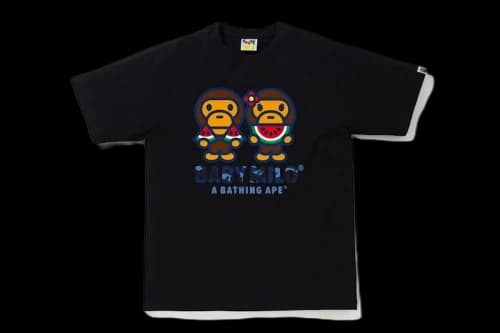 BAPE Color Camo Milo Watermelon Summer T-Shirt Black/Blue