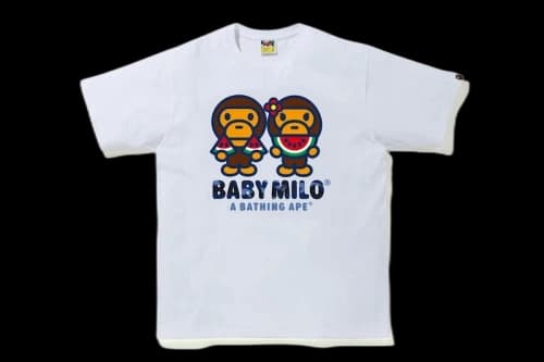 BAPE Color Camo Milo Watermelon Summer T-Shirt White/Blue