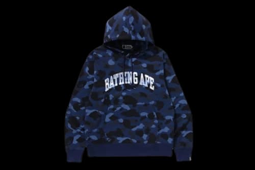 BAPE Color Camo Pullover Hoodie (SS25) Navy