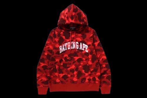 BAPE Color Camo Pullover Hoodie (SS25) Red