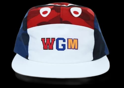 BAPE Color Camo Shark Jet Cap Red