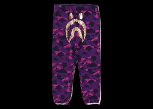 BAPE Color Camo Shark Sweatpant Purple