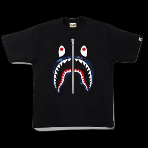 BAPE Color Camo Shark Tee Black/Navy