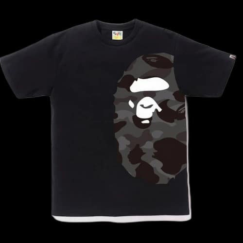 BAPE Color Camo Side Big Ape Head Tee Black/Black