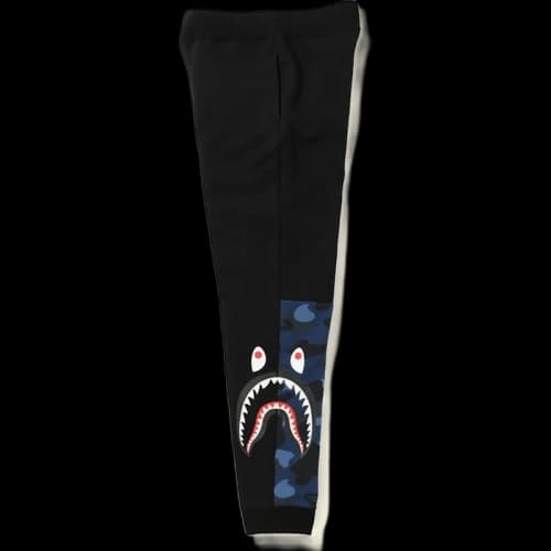 BAPE Color Camo Side Shark Slim Sweat Pants Black/Blue