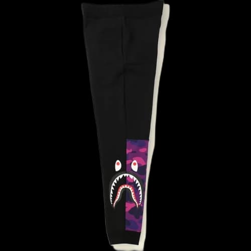 BAPE Color Camo Side Shark Slim Sweat Pants Black/Purple