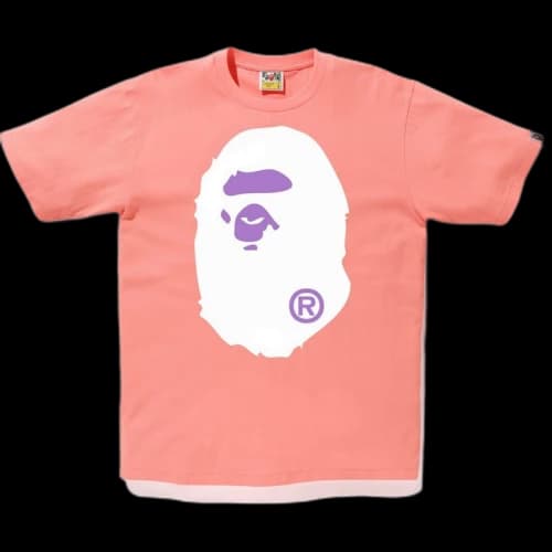 BAPE Colors Big Ape Head Tee (SS19) Pink