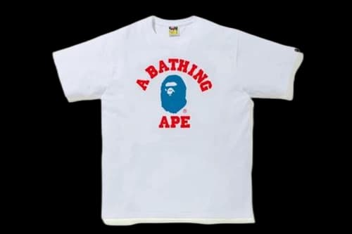 BAPE Colors College T-Shirt White/Blue