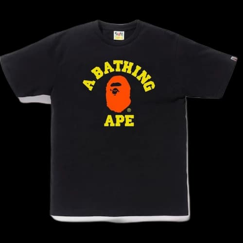 BAPE Colors College Tee (FW19) Black
