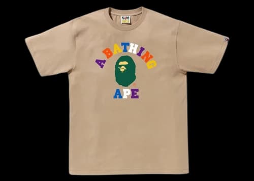 BAPE Colors College Tee (SS24) Beige