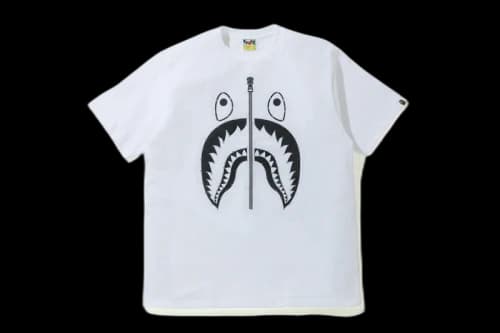 BAPE Crystal Stone Shark T-Shirt White