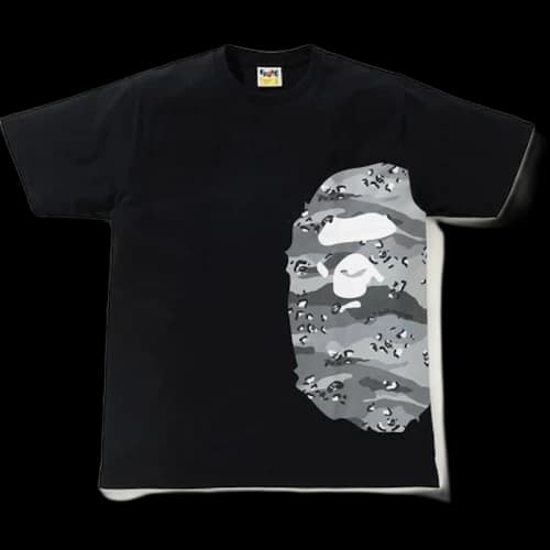 BAPE Desert Camo Side Big Ape Head Tee Black/Black