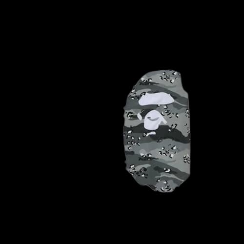 BAPE Desert Camo Side Big Ape Head Tee White/Black