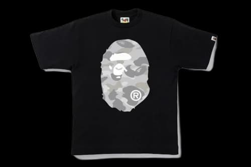BAPE Dot Camo Big Ape Head Tee Black/Gray