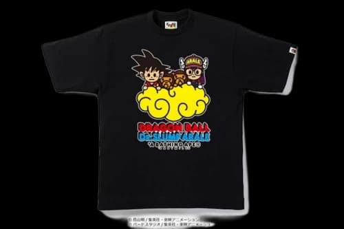 BAPE Dragon Ball & Dr. Slump Araletee 2 Black