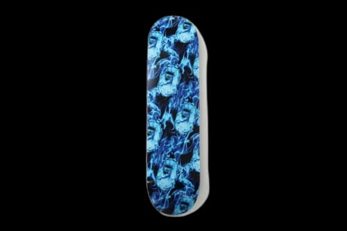 BAPE Flame Skateboard Blue