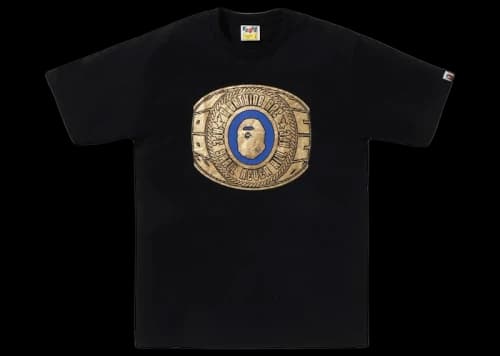 BAPE Foil Bape College Ring Tee Black