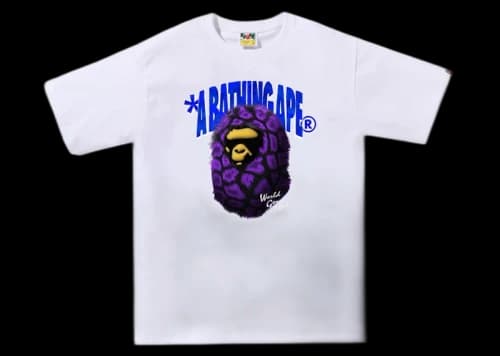 BAPE Fur Ape Head Tee White