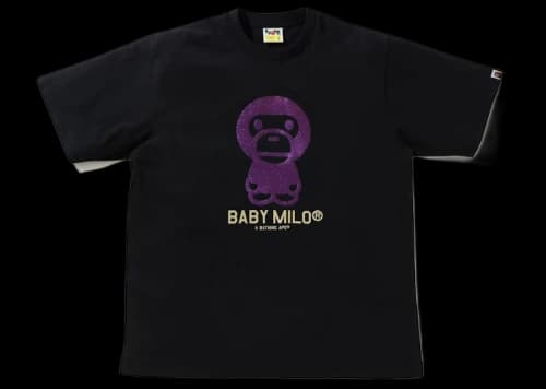 BAPE Glitter Baby Milo Tee Black/Purple