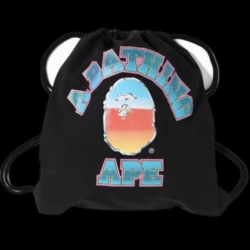 BAPE Glitter College Knapsack Black