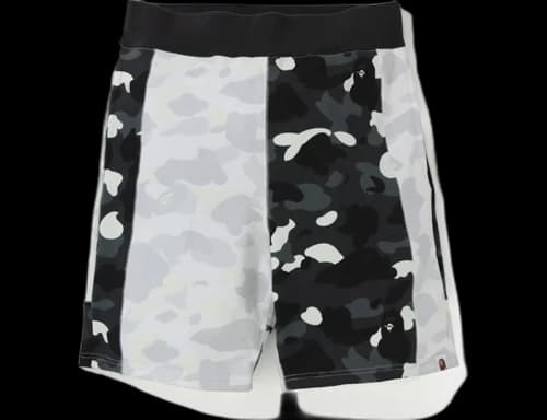 BAPE Glow In the Dark City Camo Sweat Shorts Black/White