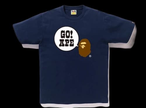 BAPE Go Ape Tee Navy